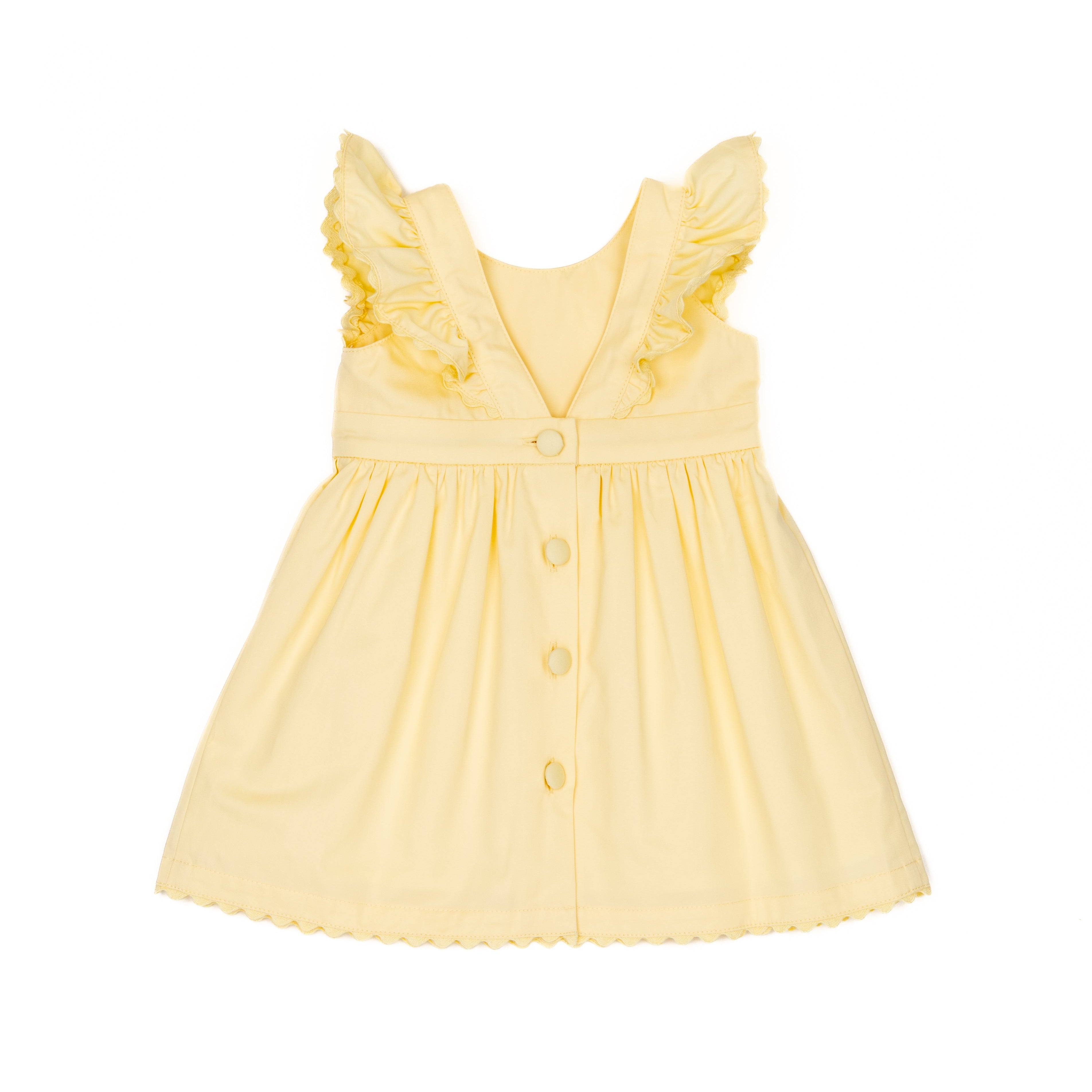 Timeless Yellow Dress for Little Girls