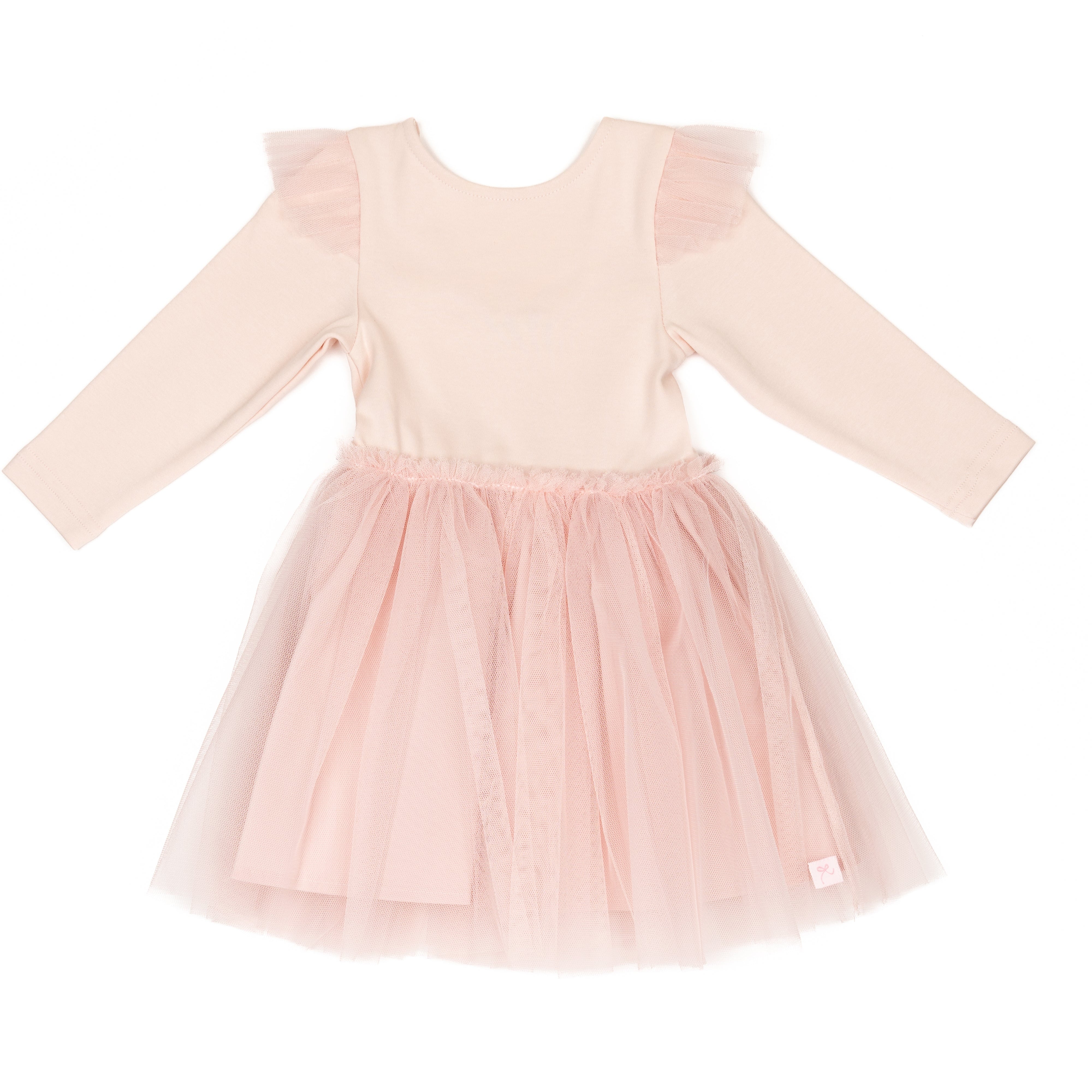 Pink dress with tulle skirt