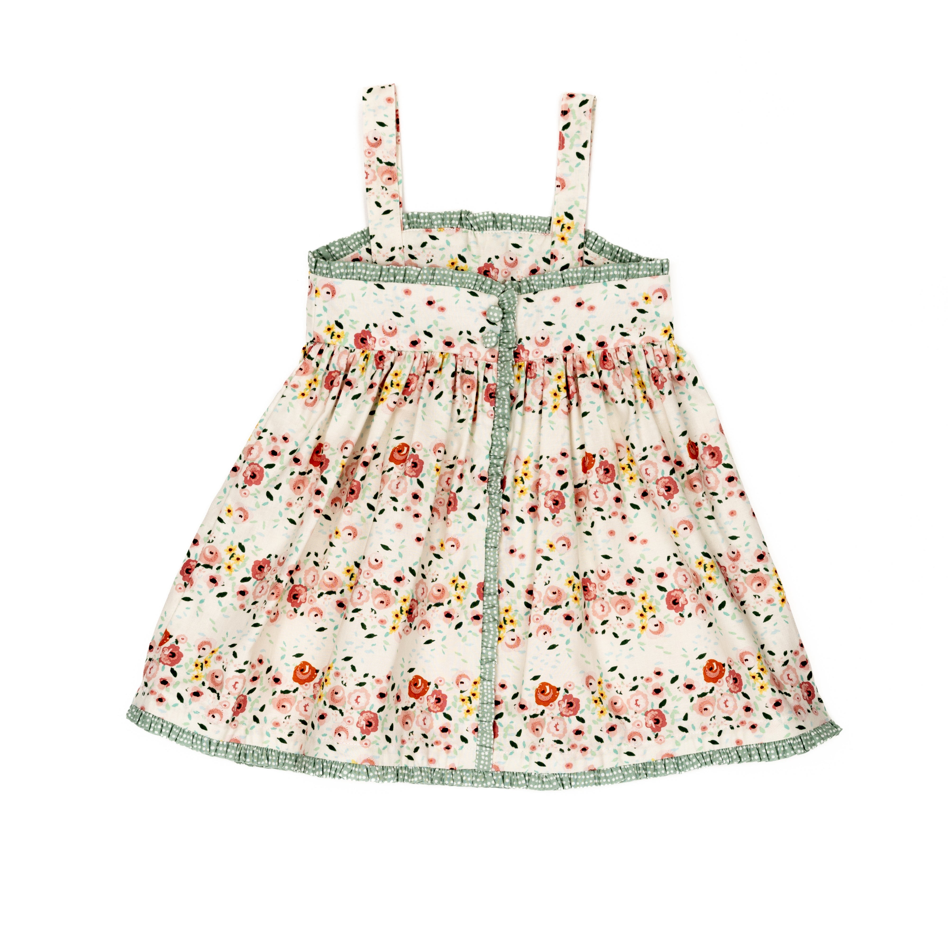 Floral dress on a white background