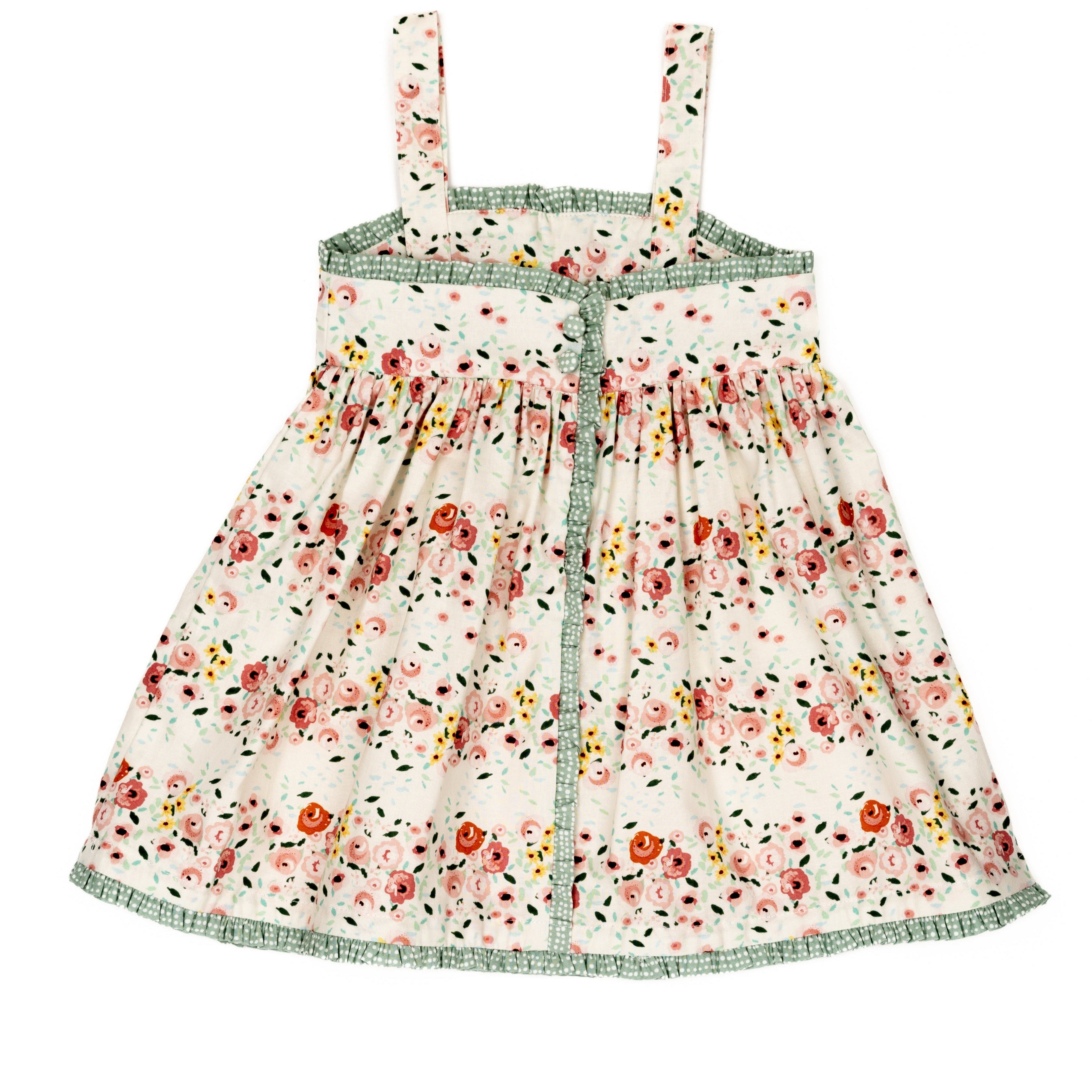 Floral dress on a white background