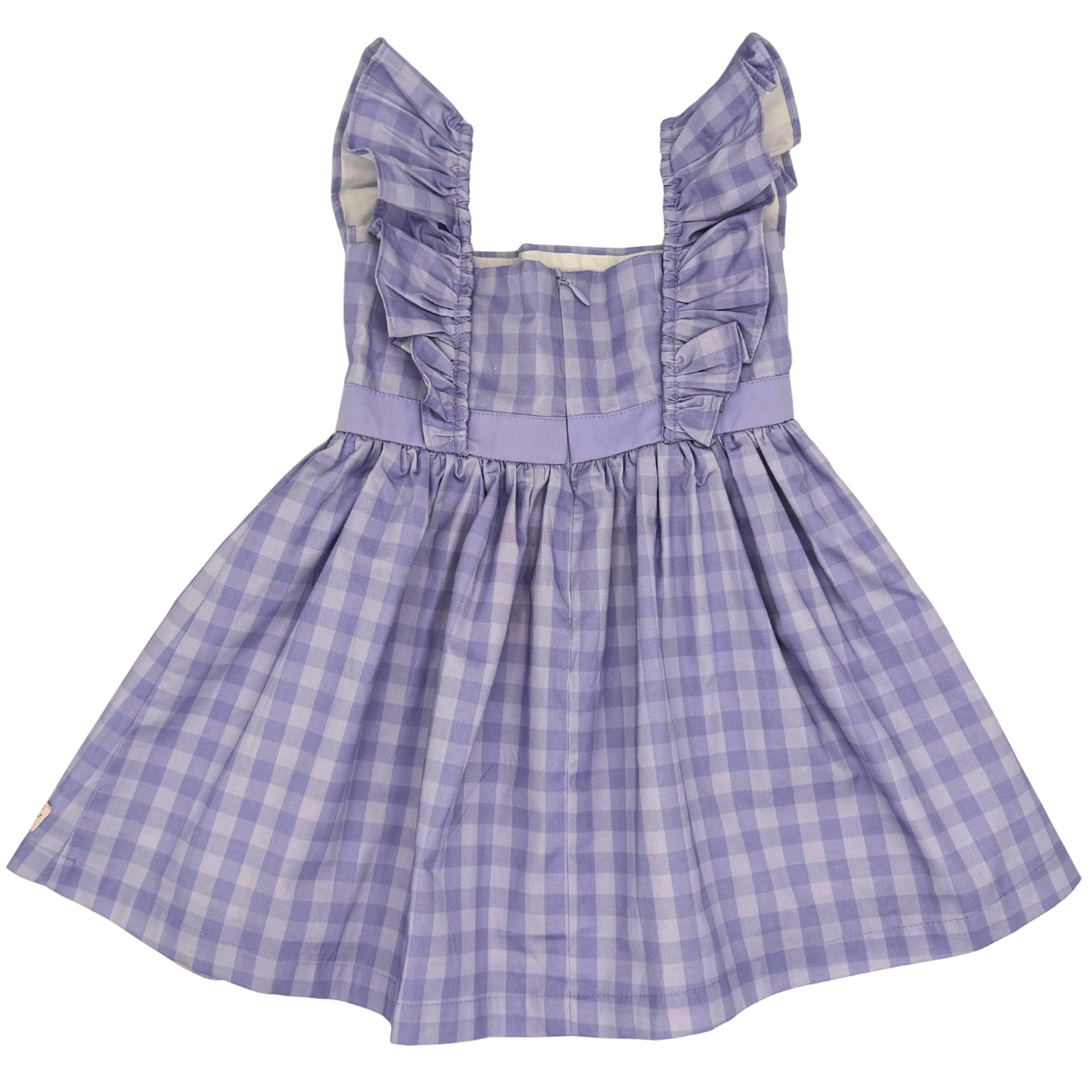 lavender gingham dress