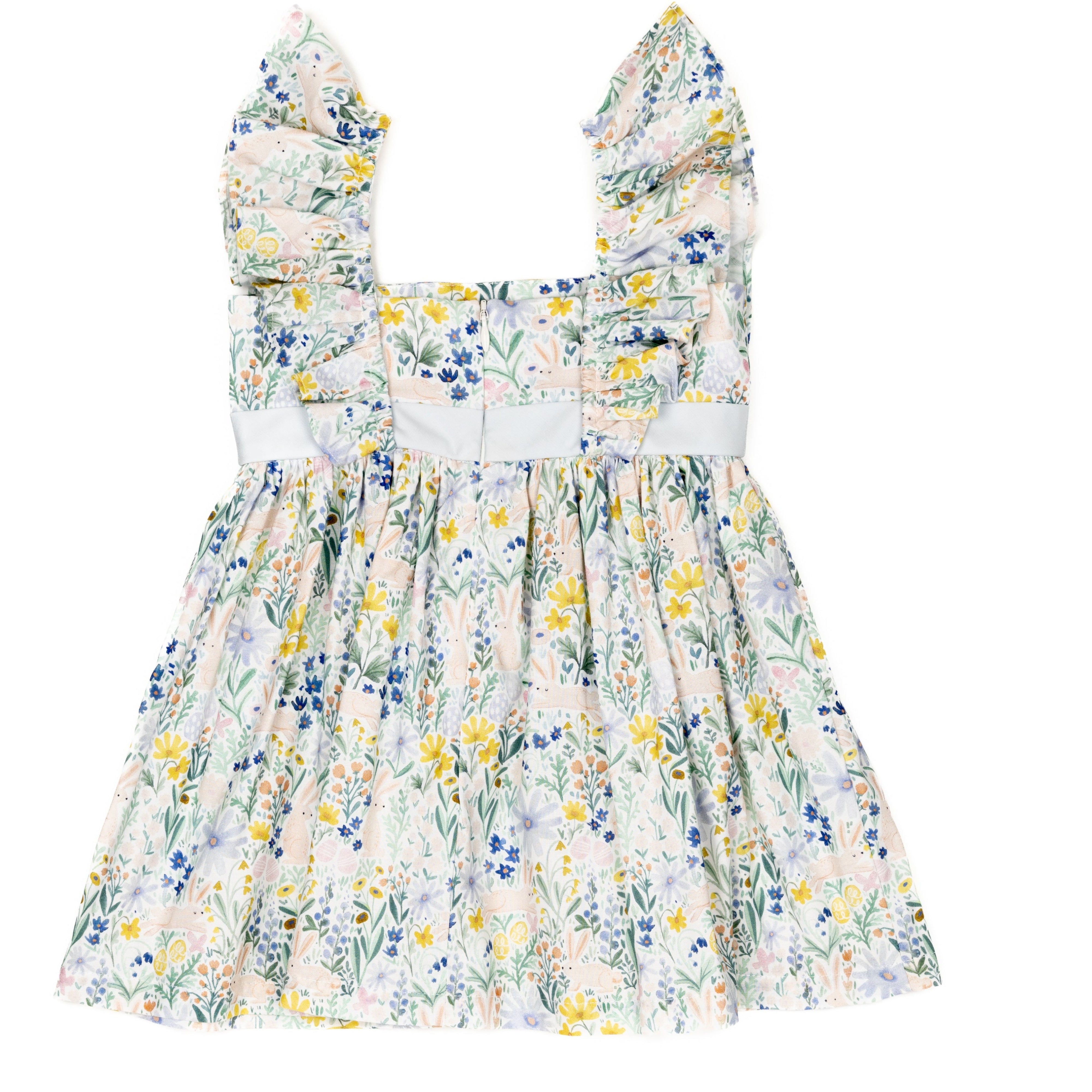 girls floral ruffle dress