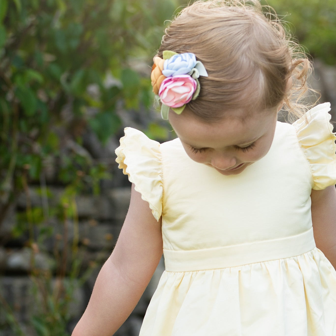 timeless yellow dress for little girls