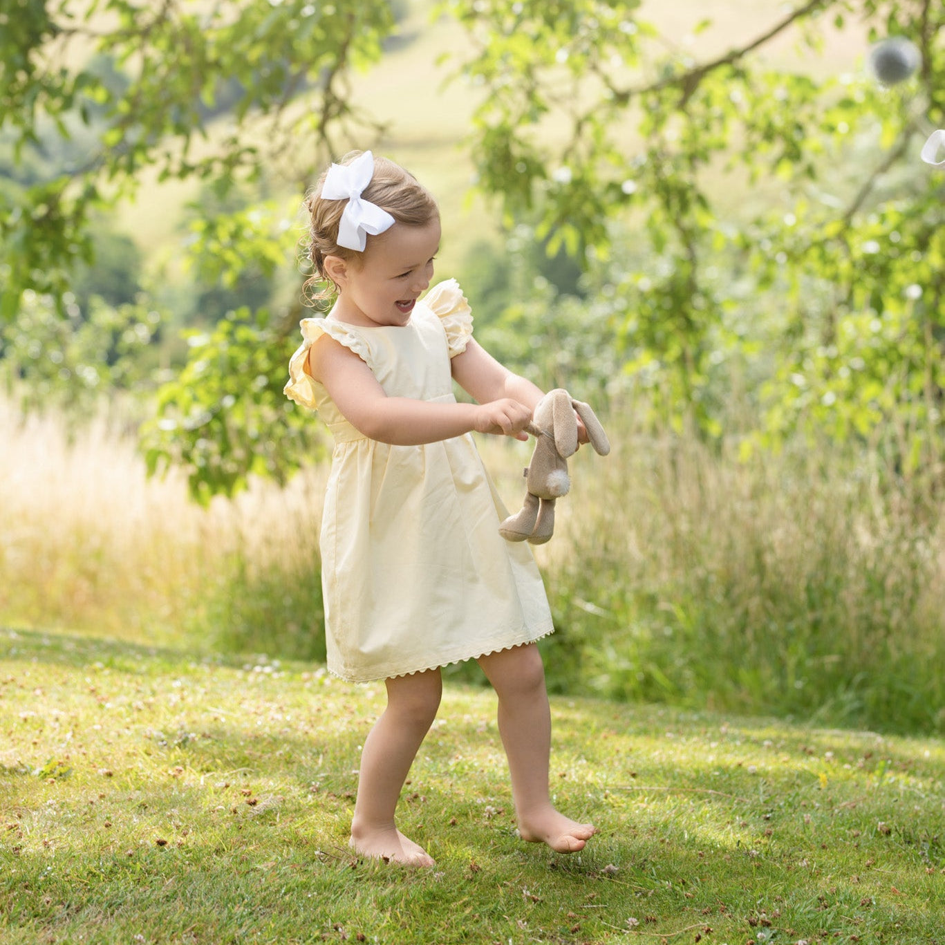timeless yellow dress for little girls