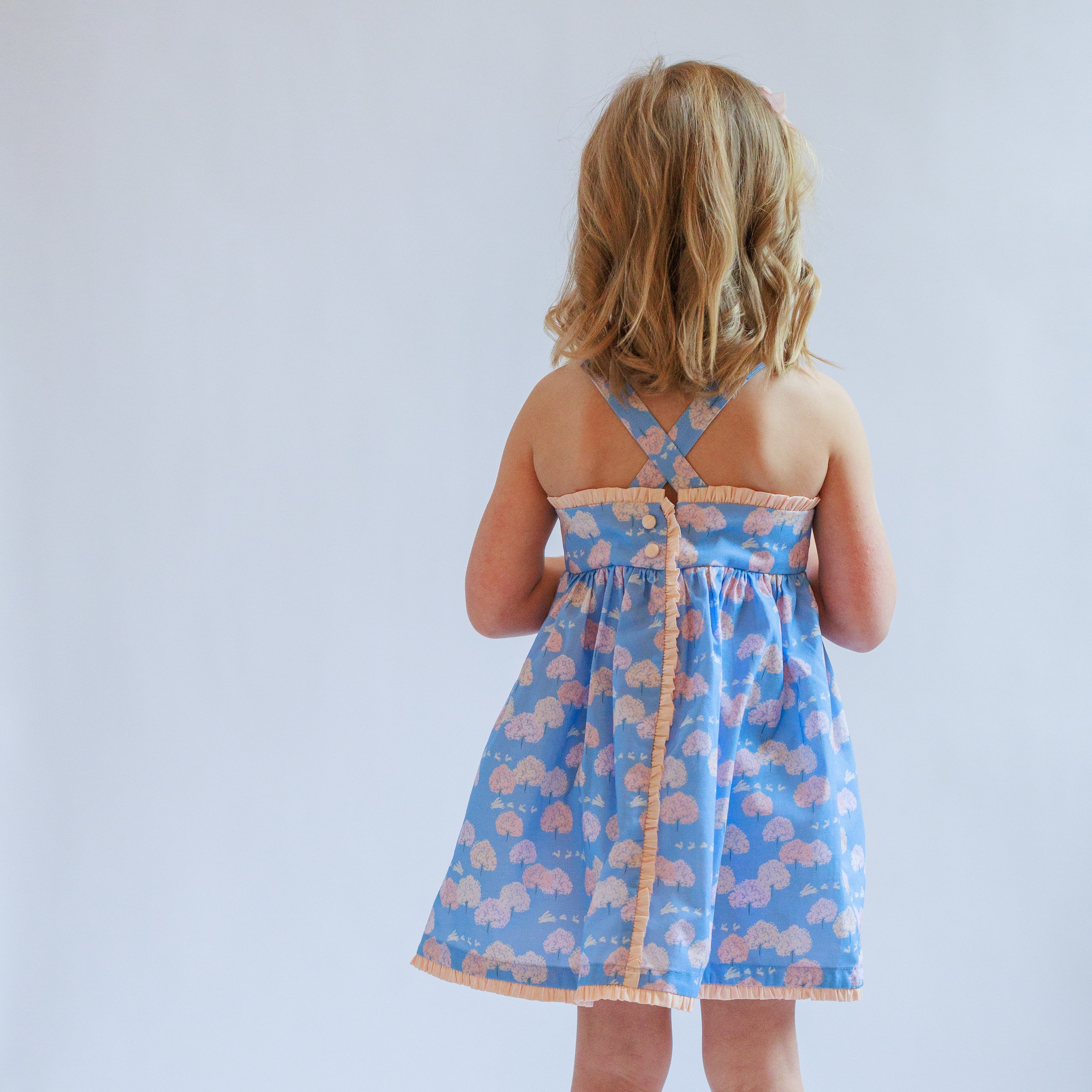 blue bunny dress for girls