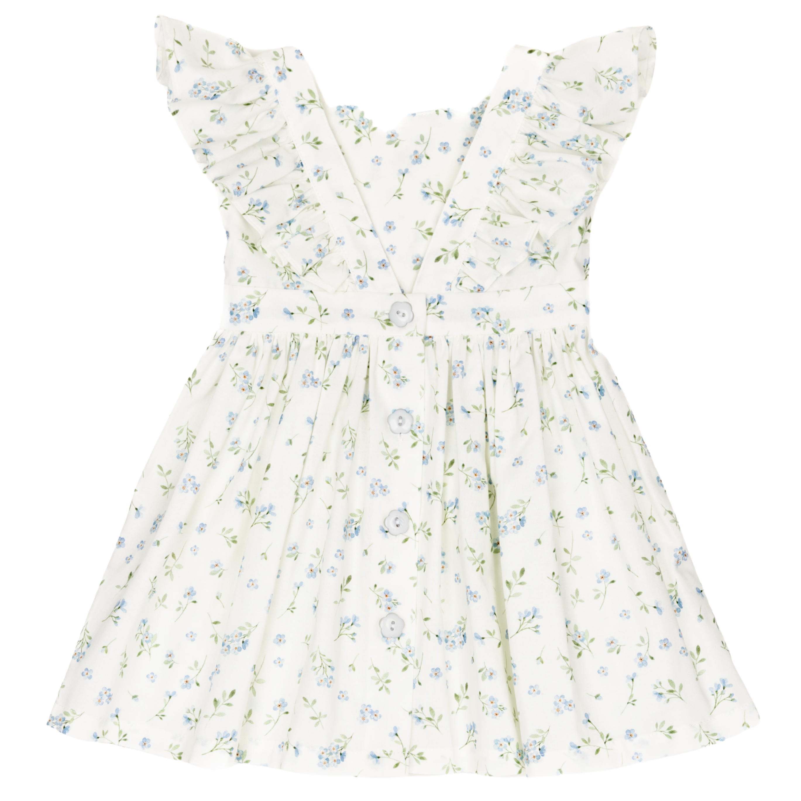Floral dress on a white background