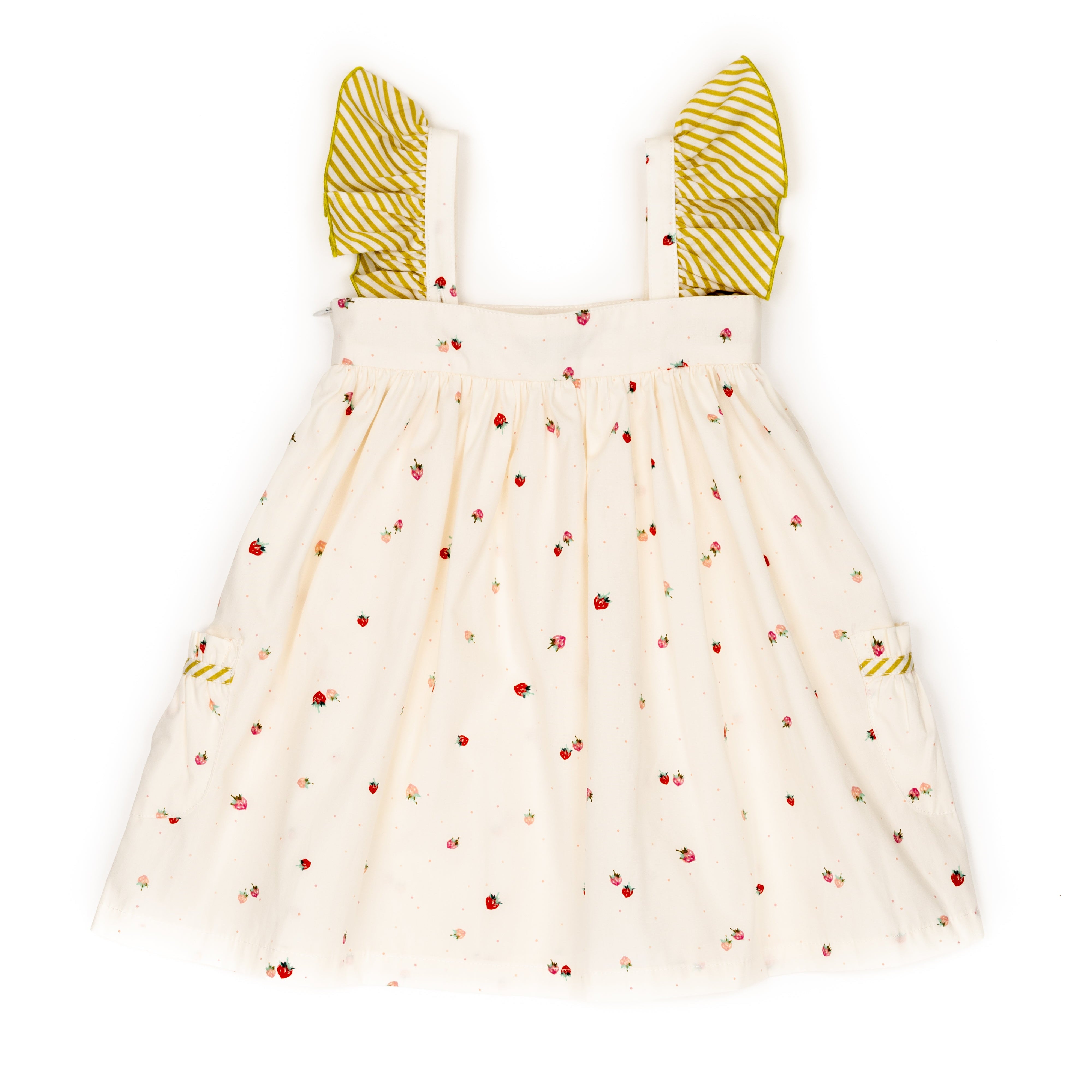 little girls strawberry print dress