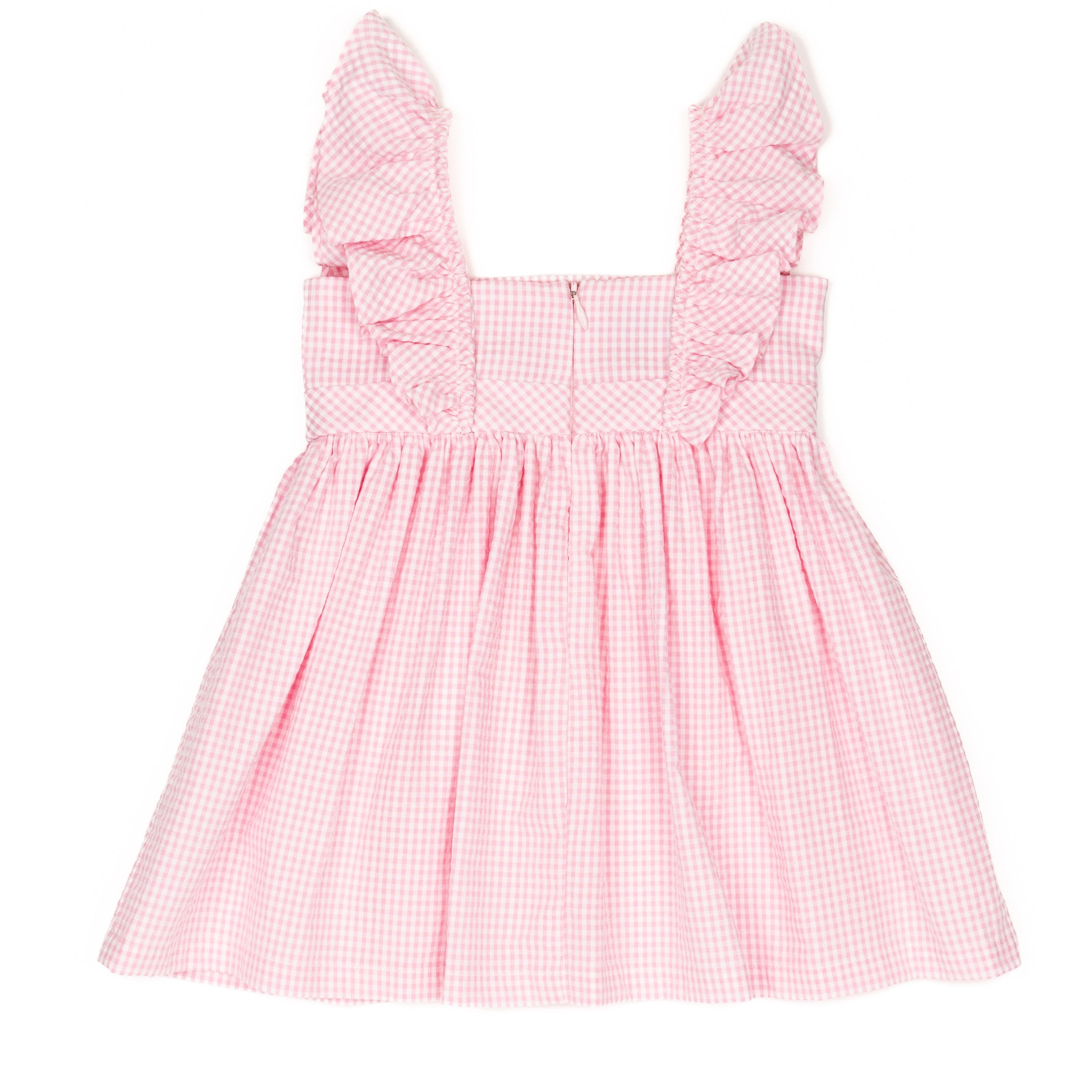 pink gingham dress